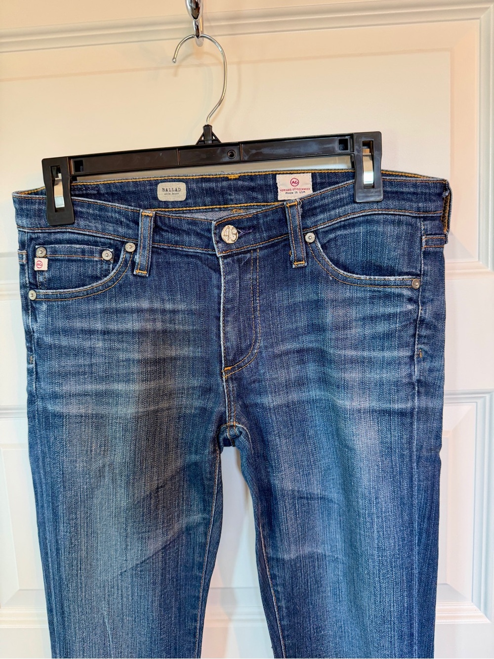 AG Adriano Goldschmied  Ballad Slim Blue cut Jeans